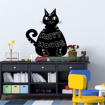Walplus Wall Sticker Decal Blackboard - Cat